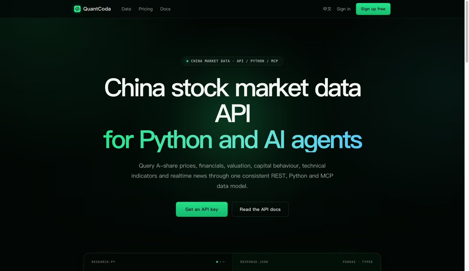 quantcoda.com landing_page
