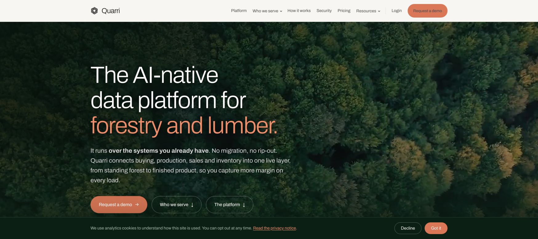 Quarri landing_page