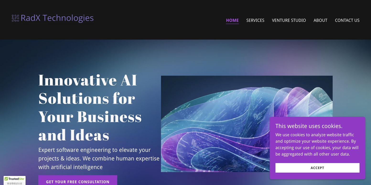 RadX Technologies AI landing_page