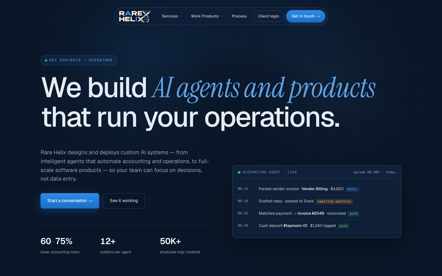 Rare Helix landing_page