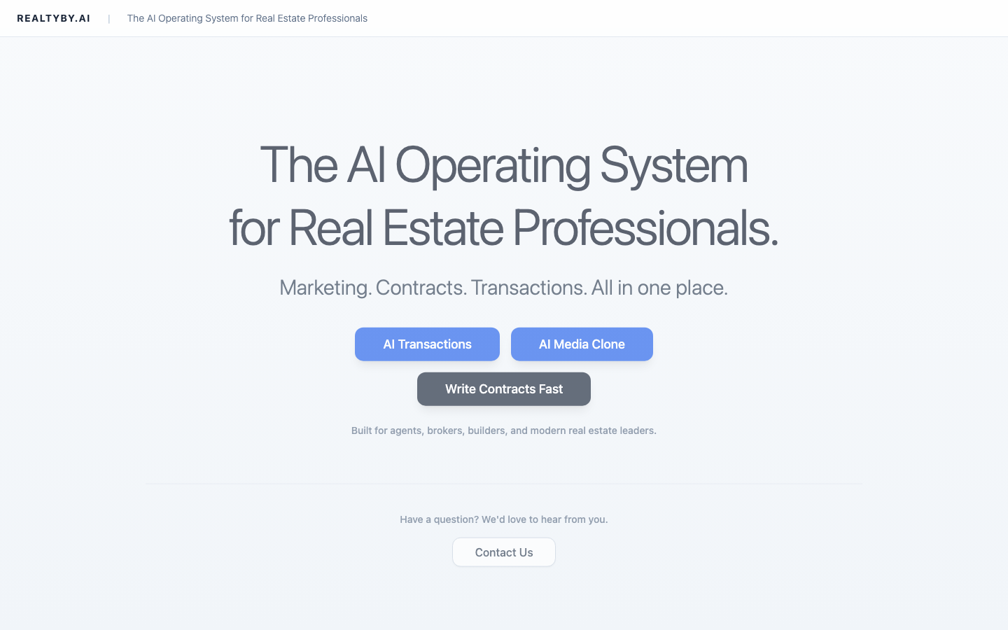 RealtyBy.AI landing_page
