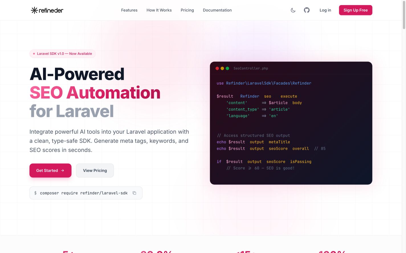 Refinder AI Tools 首页截图