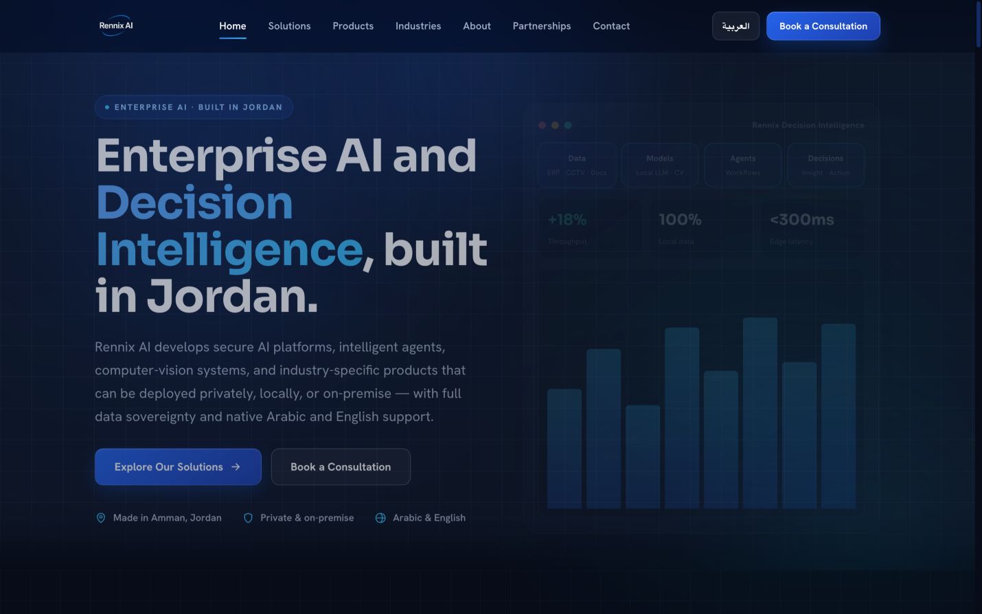 Rennix AI 首页截图