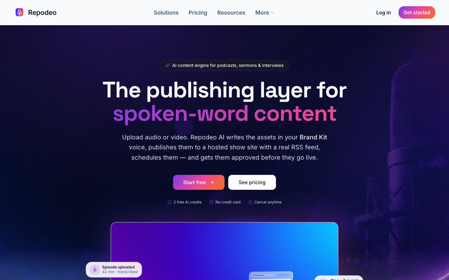 Repodeo AI landing_page