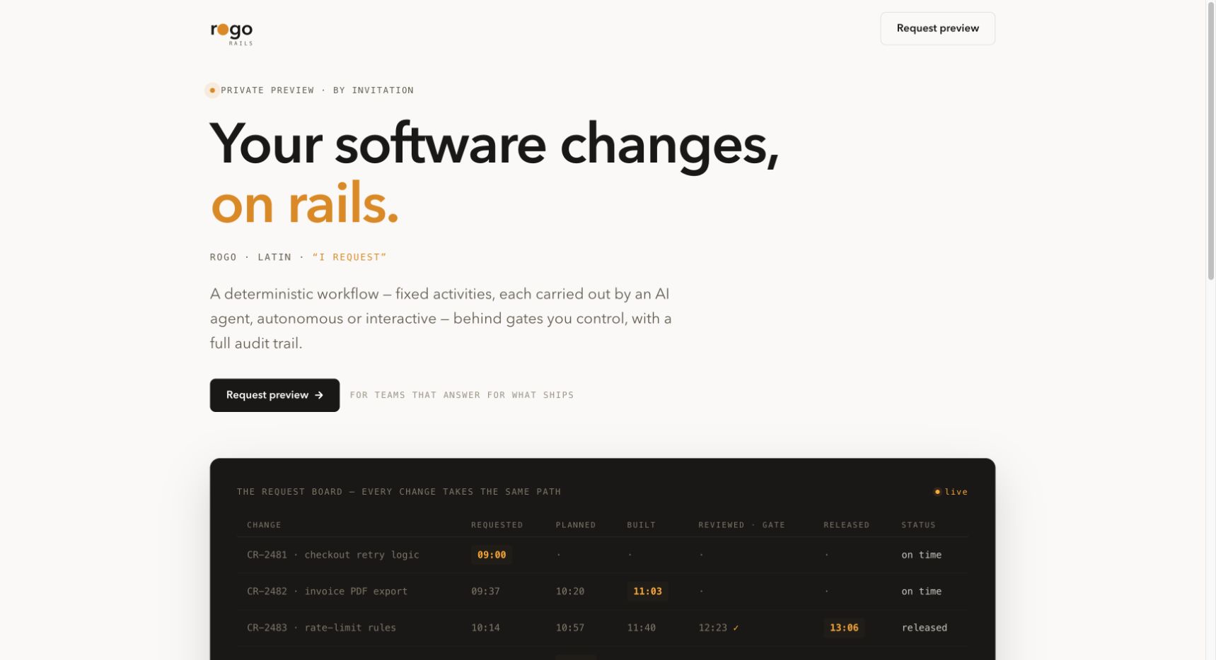 RogoRails 首页截图