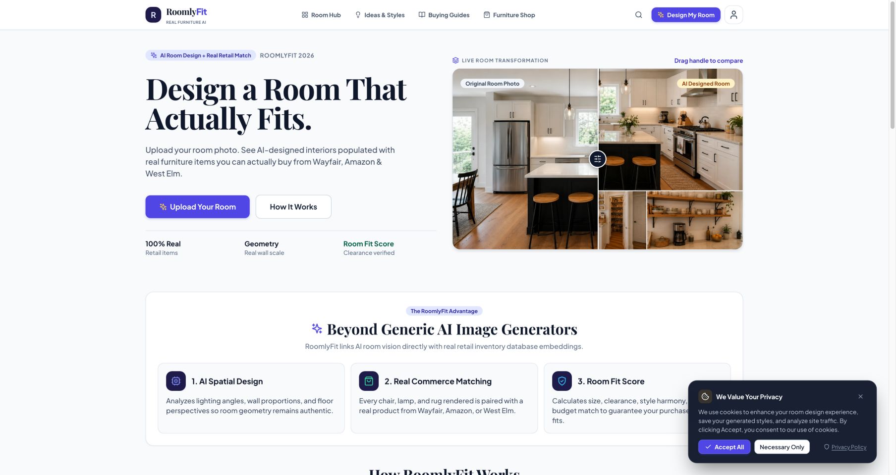 roomlyfit.com 首页截图
