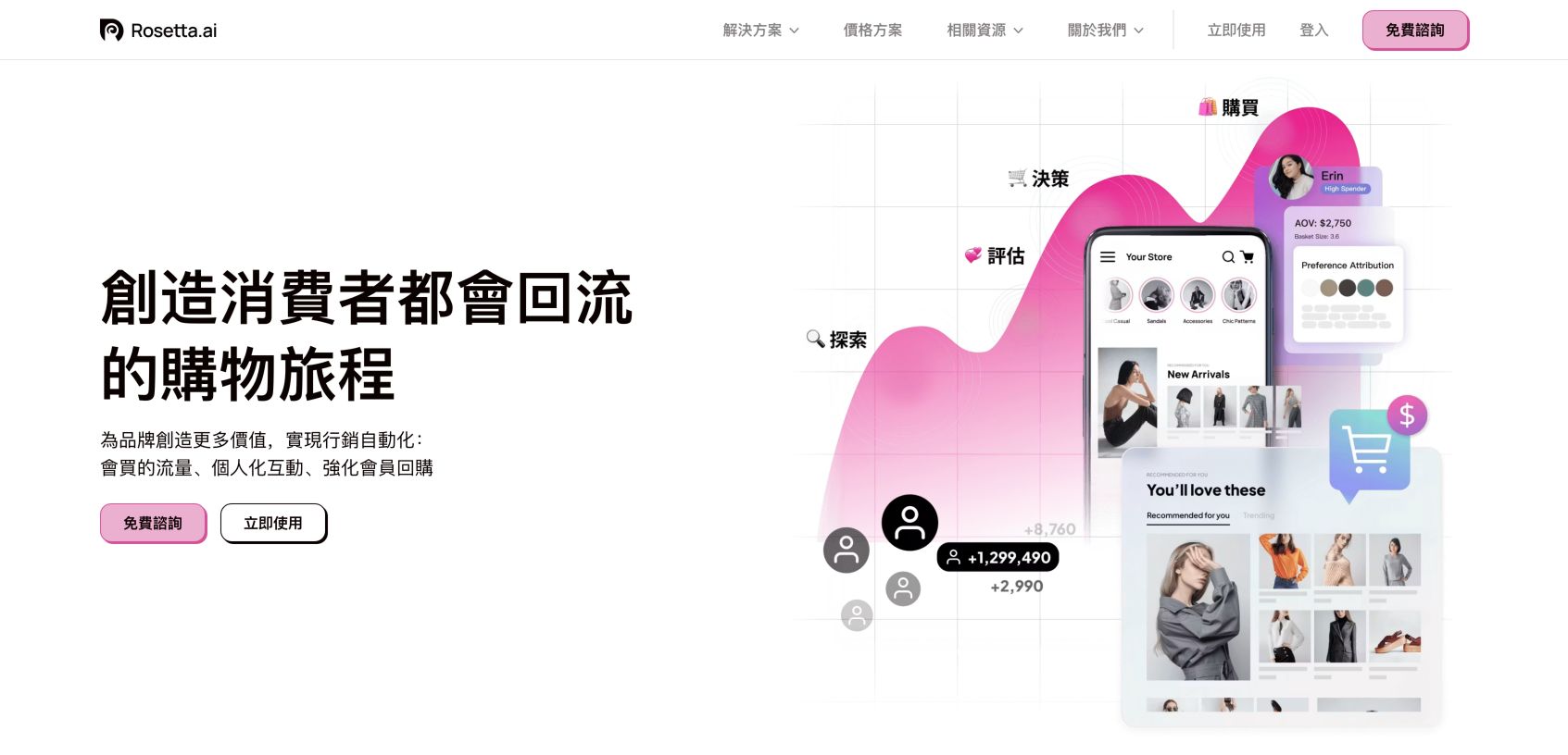Rosetta.ai 首页截图