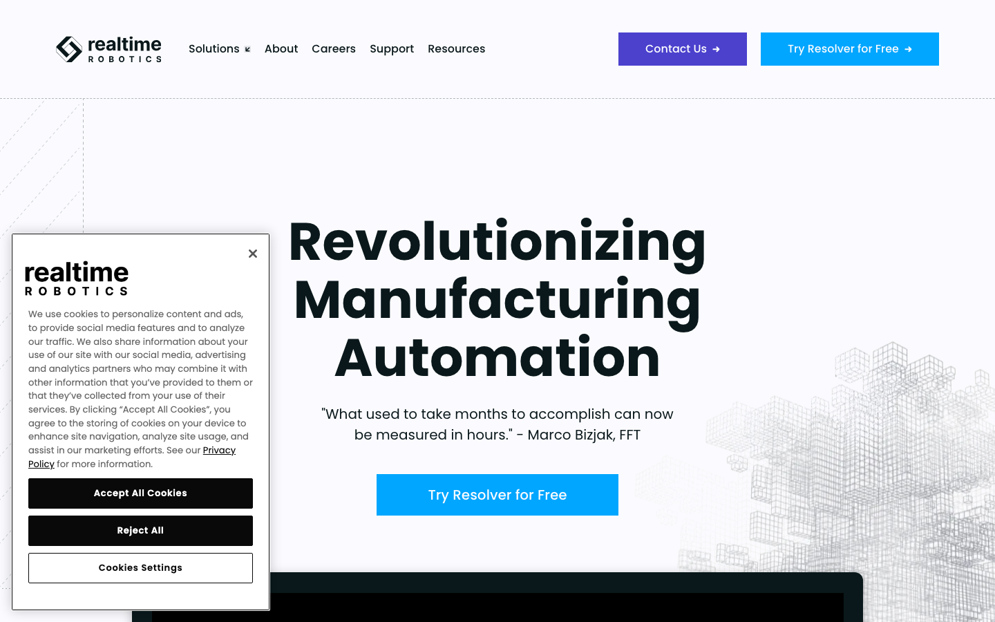 Realtime Robotics landing_page