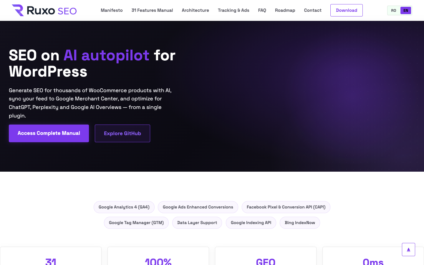 Ruxo SEO landing_page