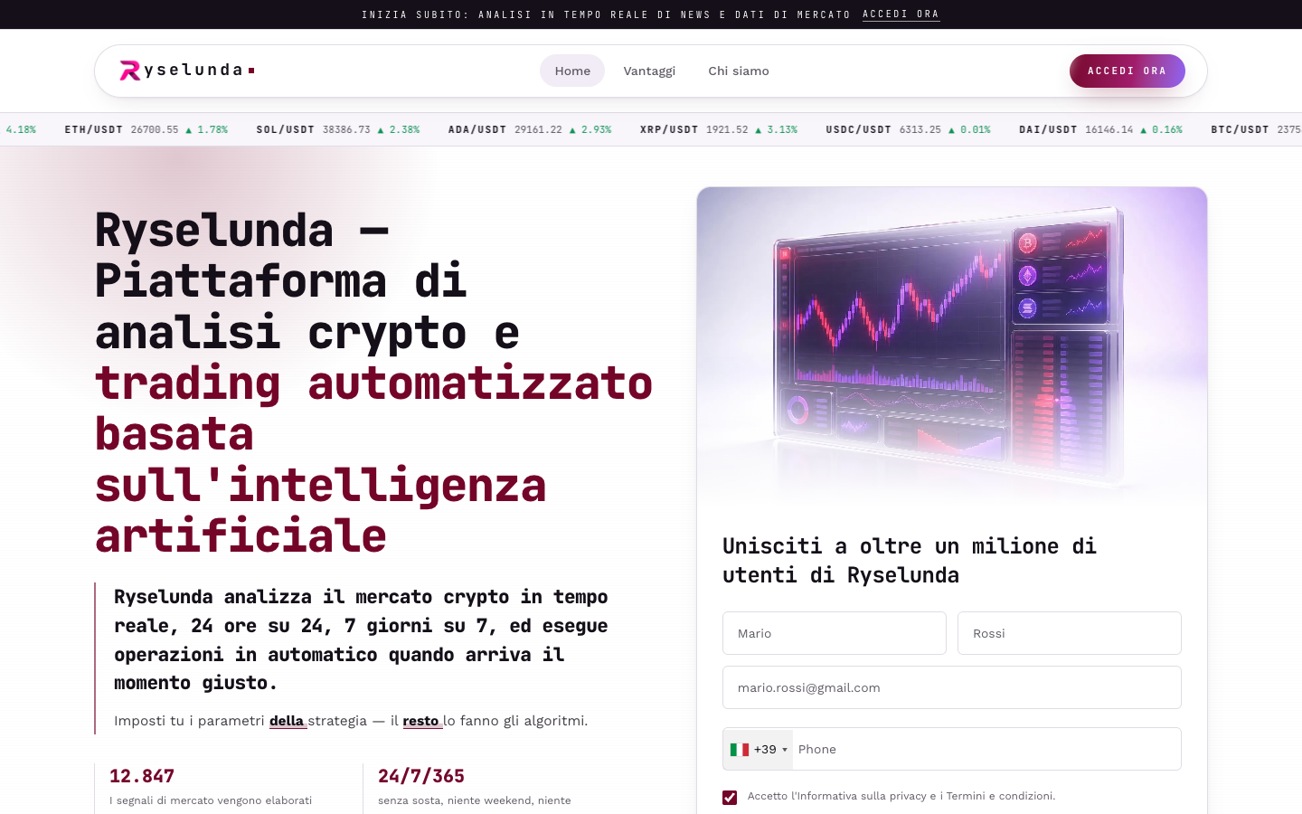 Ryselunda homepage screenshot
