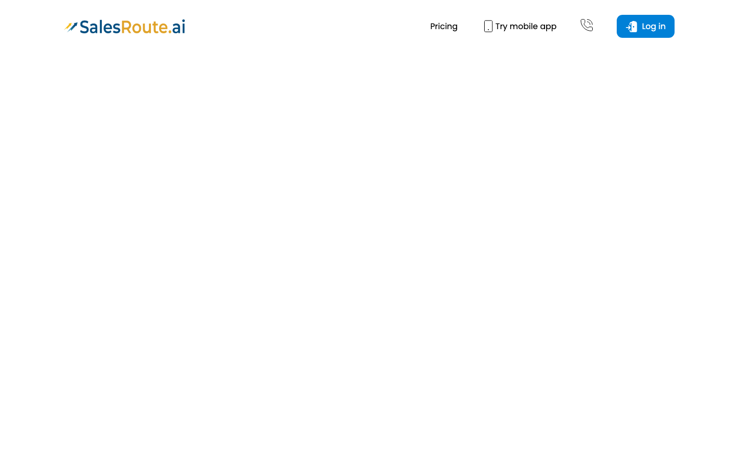 SalesRoute.ai homepage screenshot