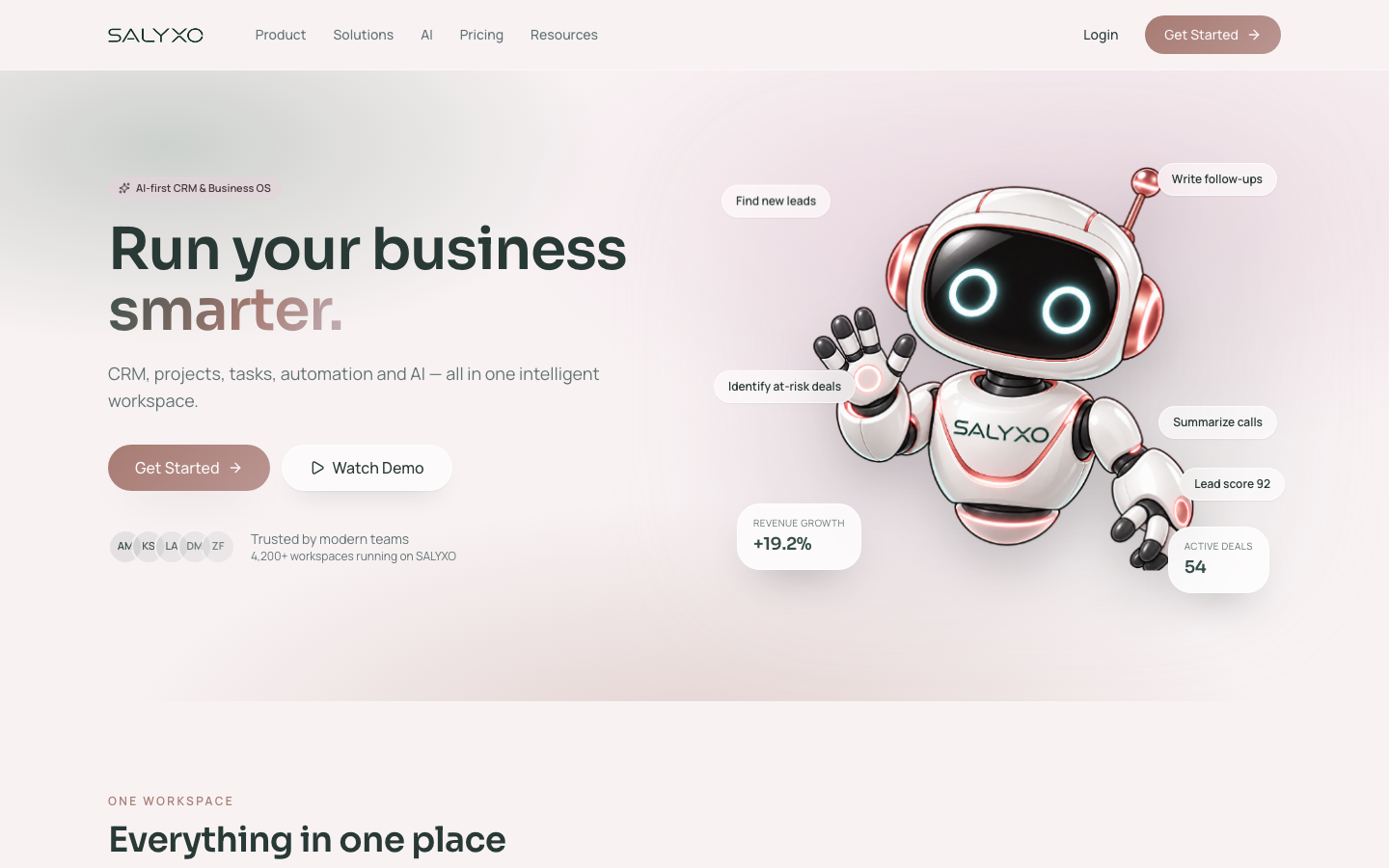 SALYXO homepage screenshot