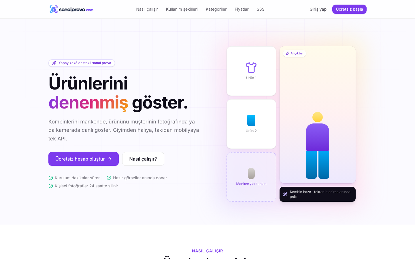 Sanal Prova homepage screenshot