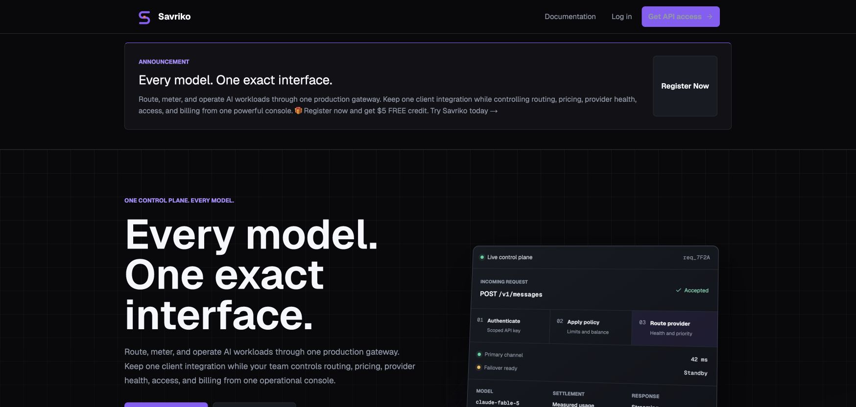 Savriko landing_page