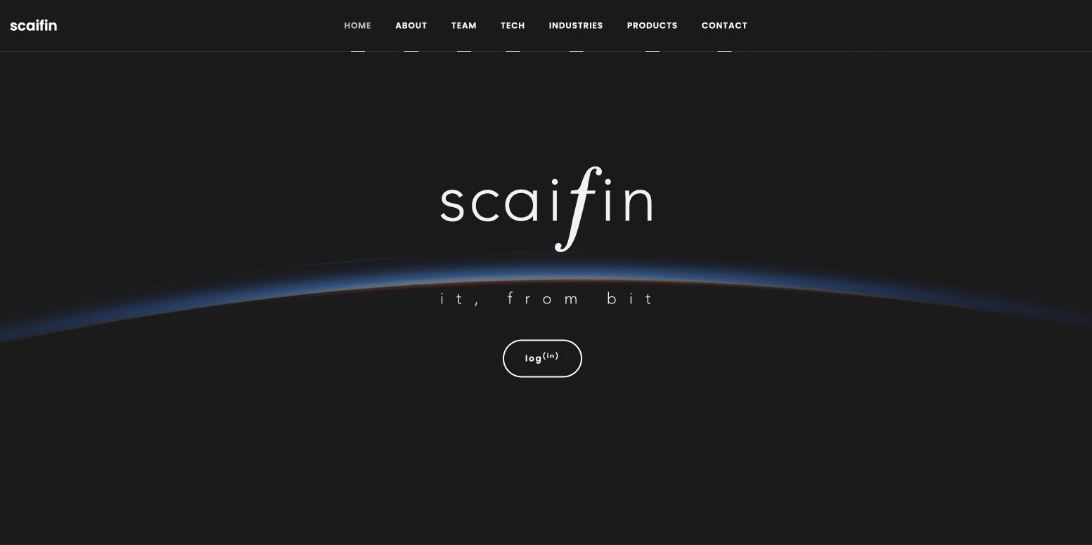 Scaifin 首页截图