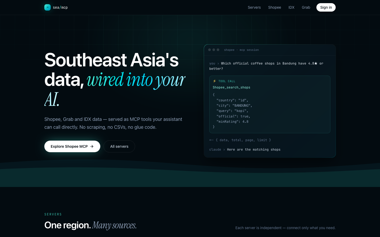 SEA MCP landing_page