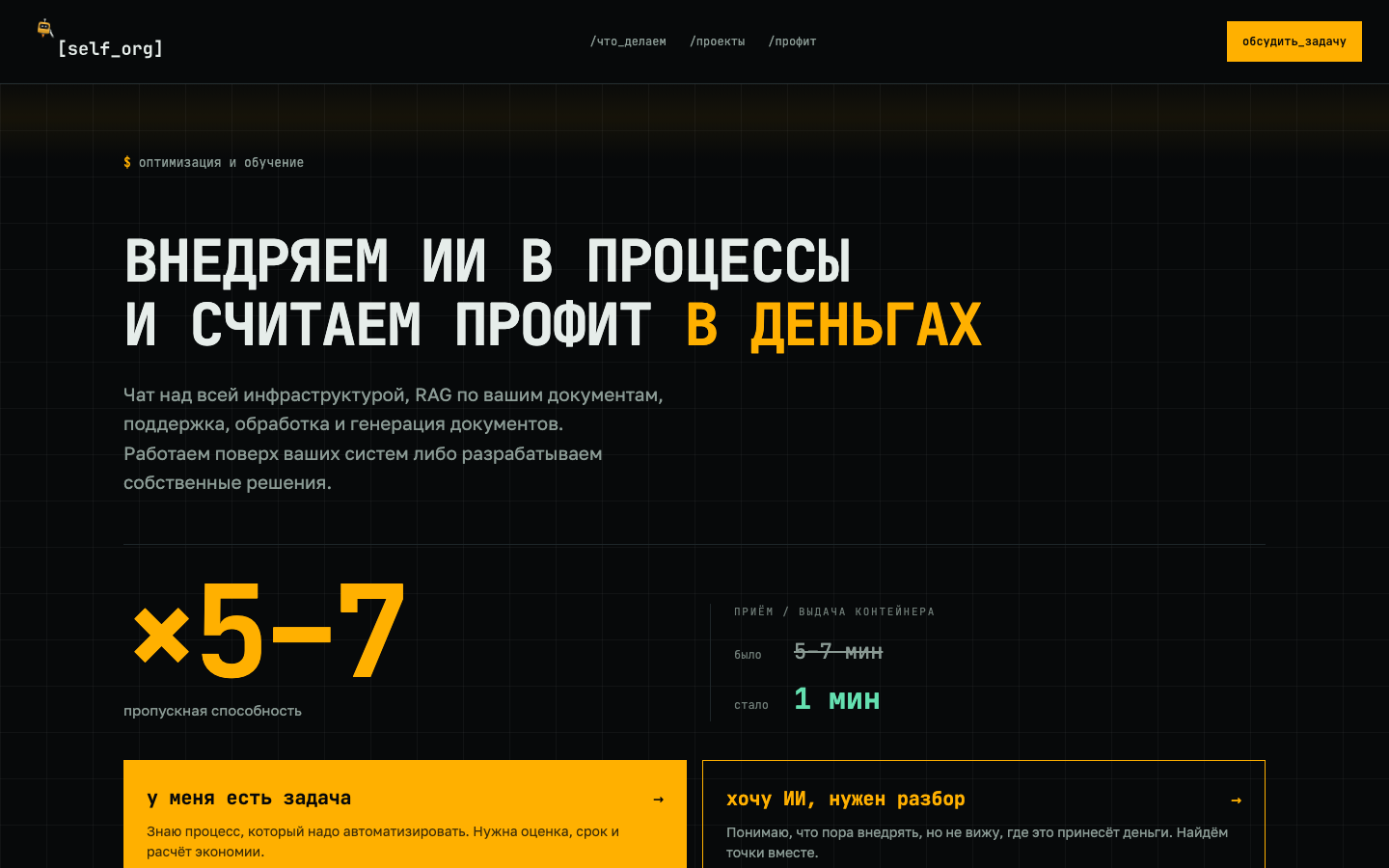 self_org homepage screenshot