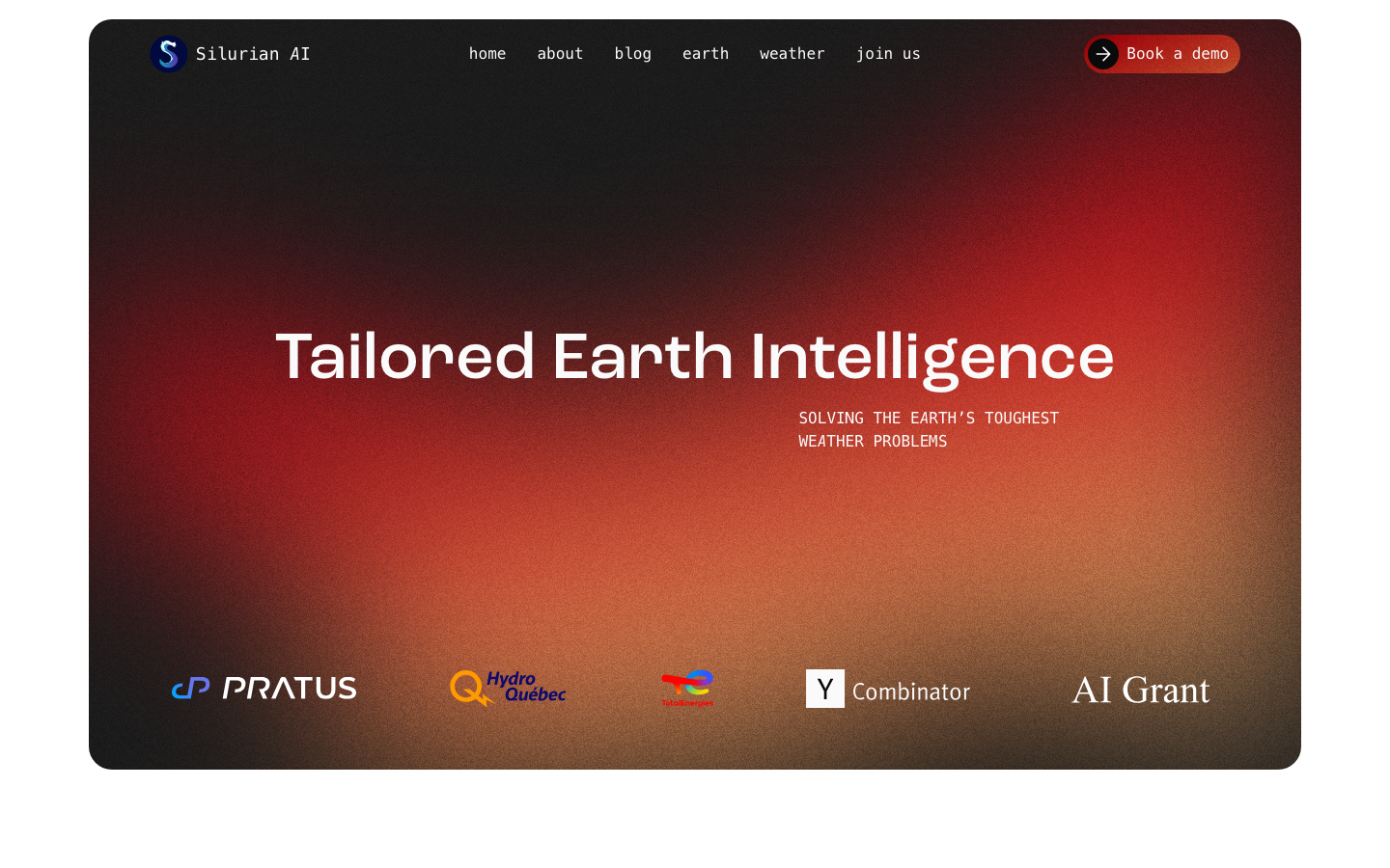 Silurian AI homepage screenshot