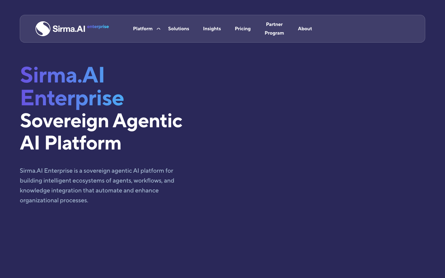 Sirma.AI Enterprise 首页截图