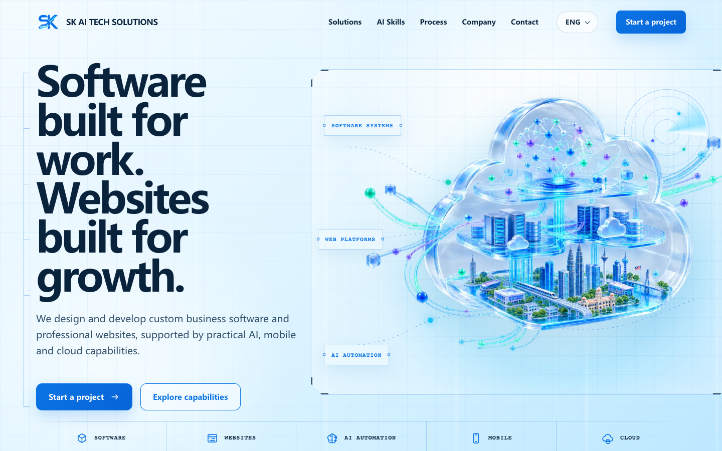 SK AI Tech Solutions landing_page