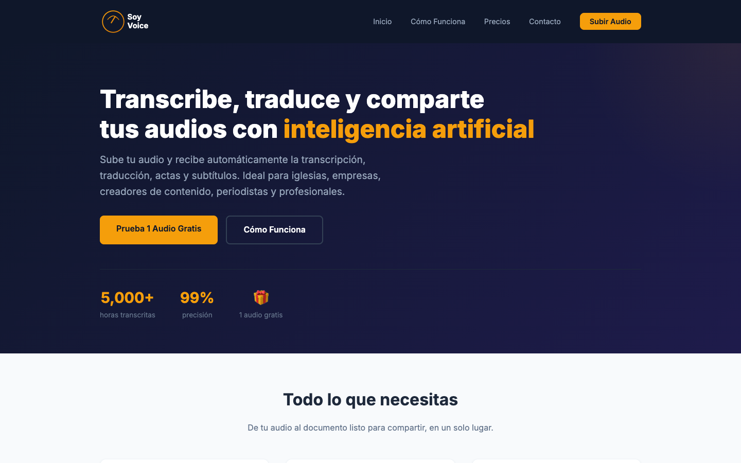SoyVoice landing_page