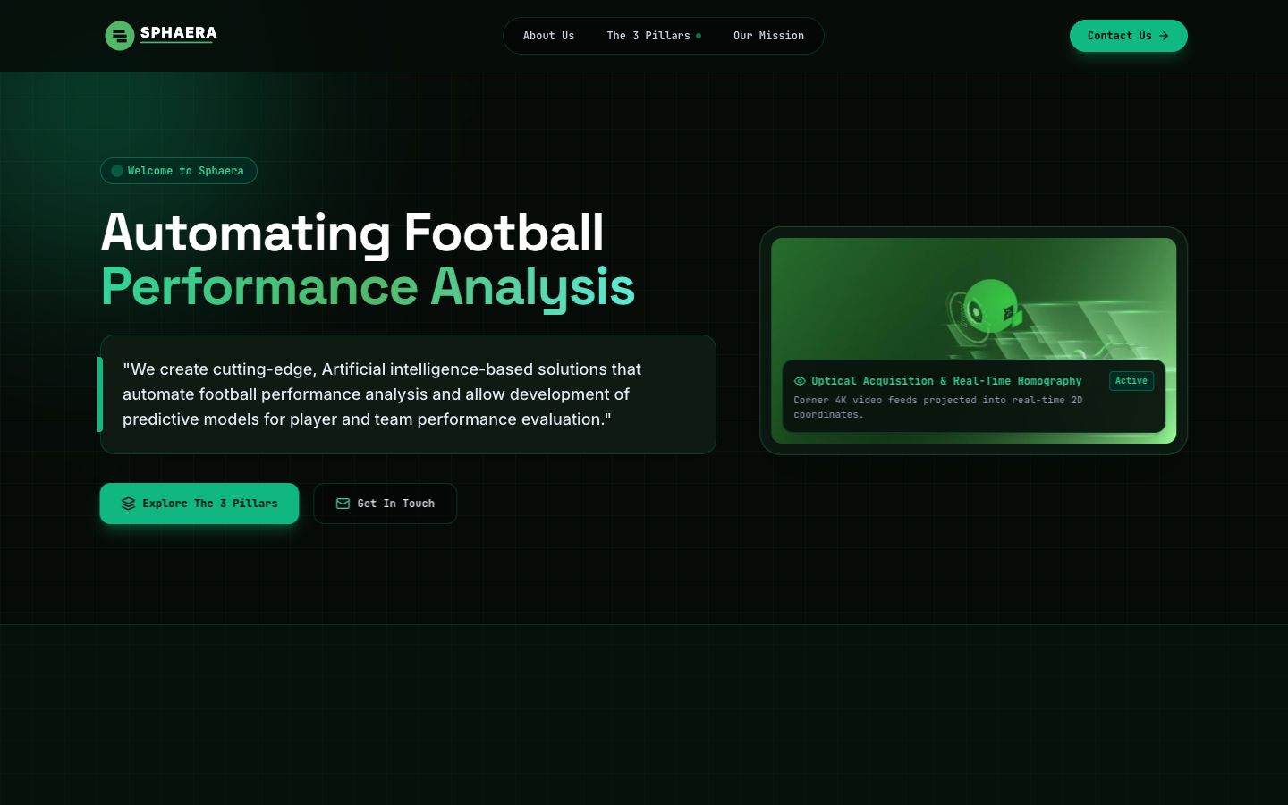 Sphaera landing_page