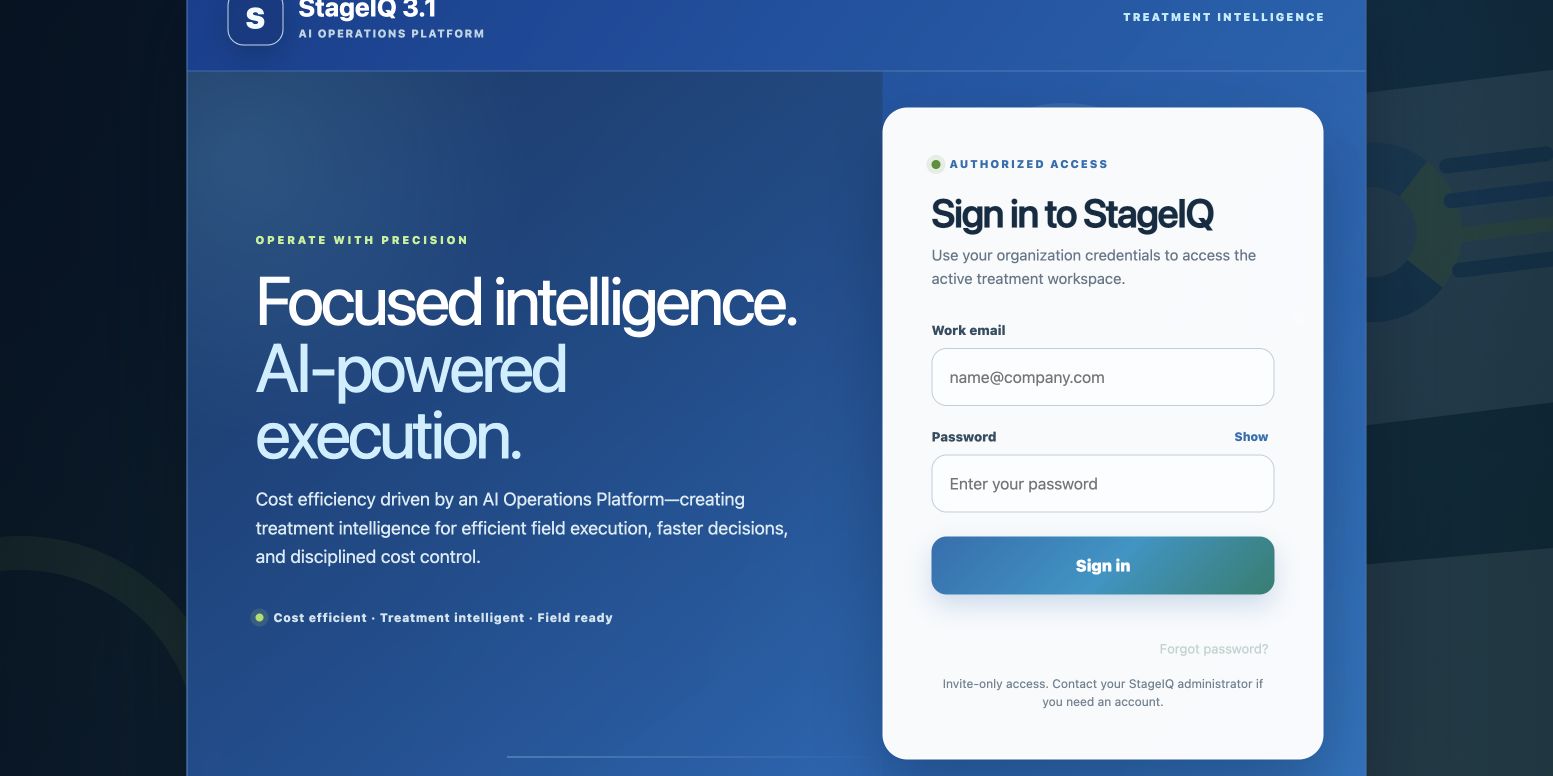 StageIQ homepage screenshot