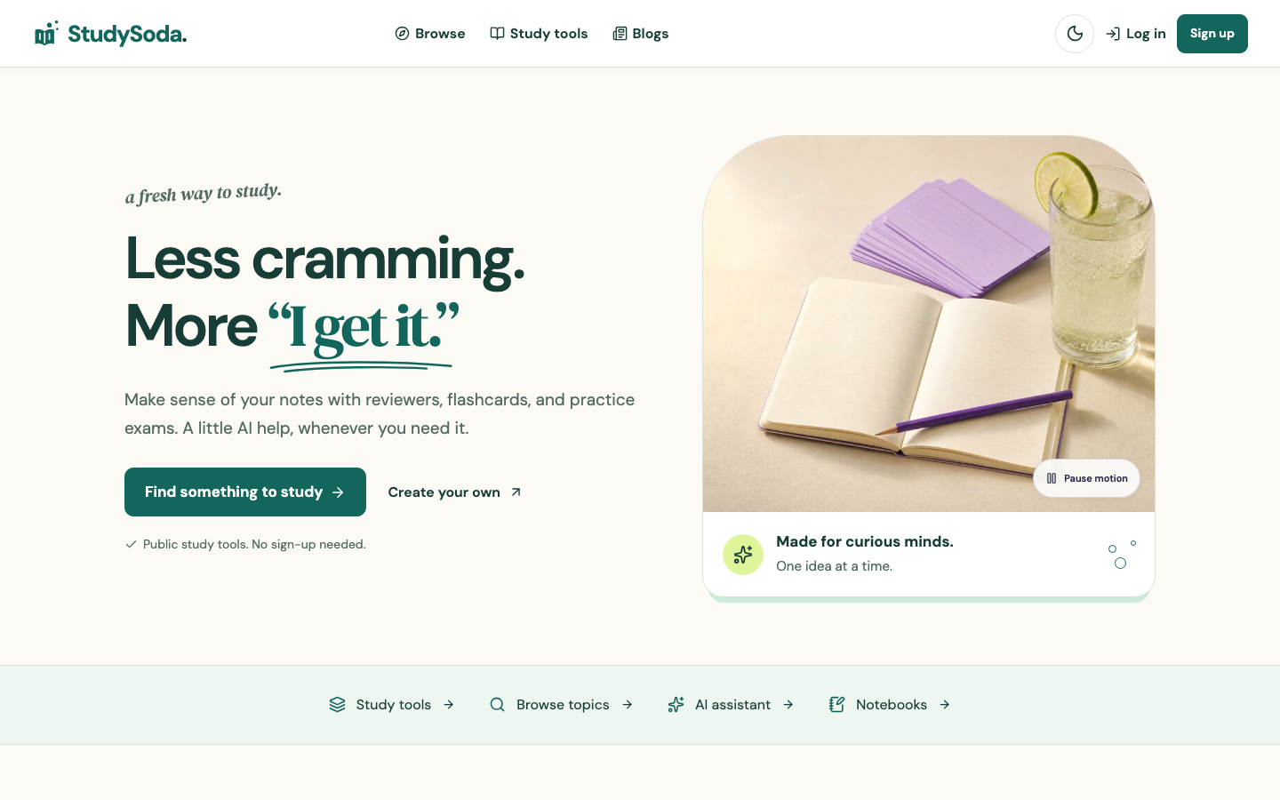 StudySoda landing_page