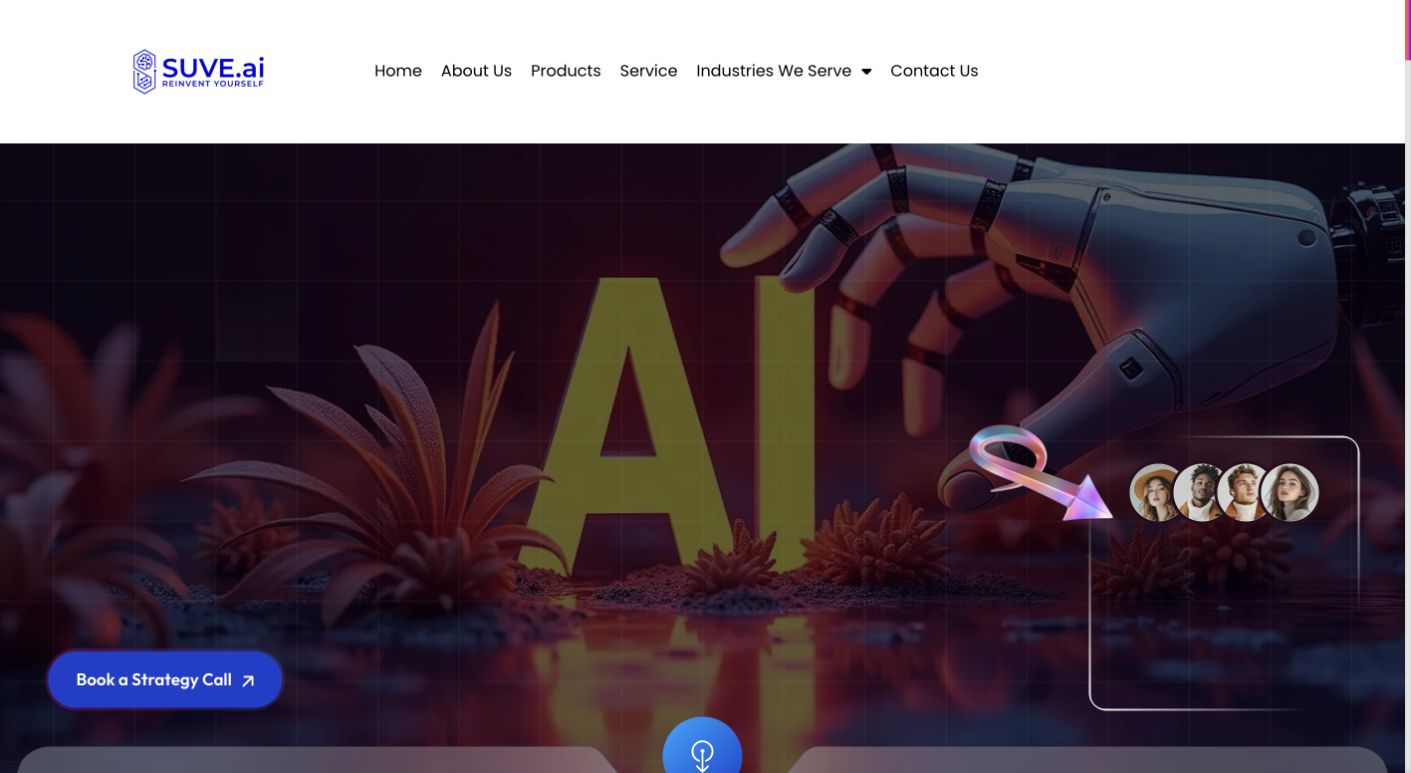 SUVE.ai 首页截图