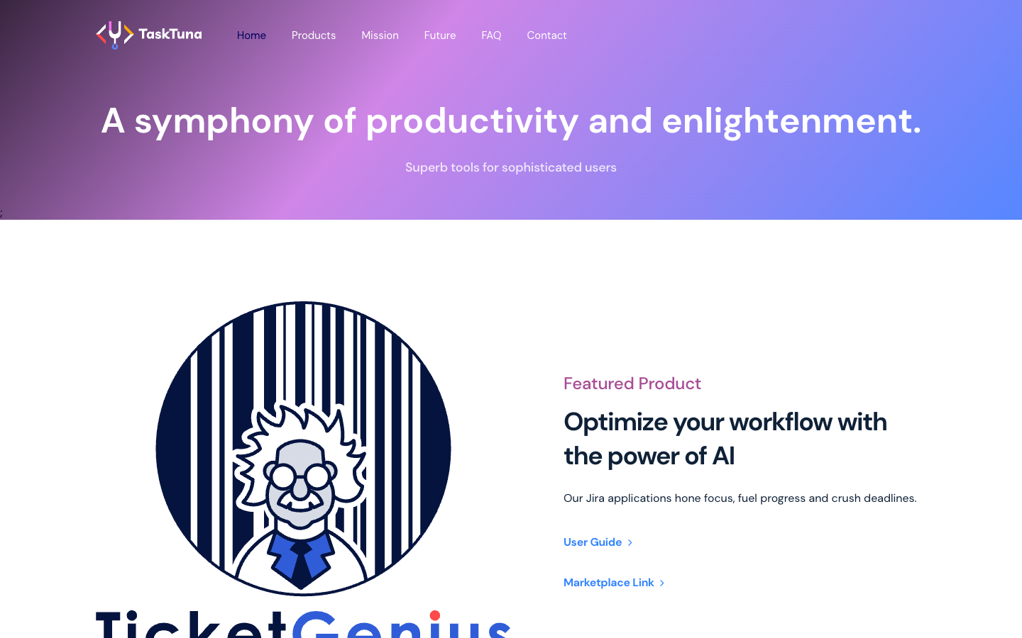 TaskTuna landing_page