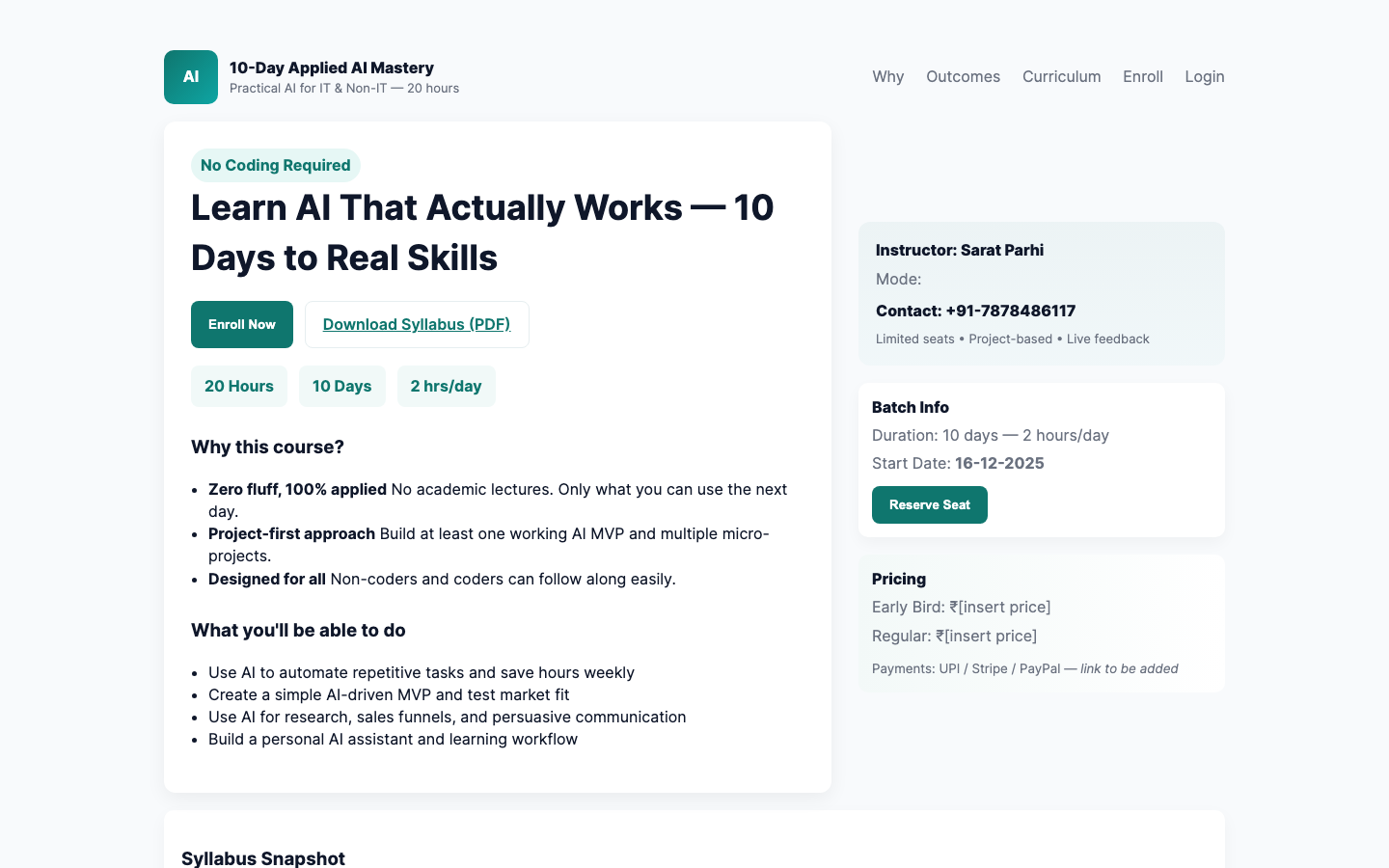 Techonomy.ai homepage screenshot