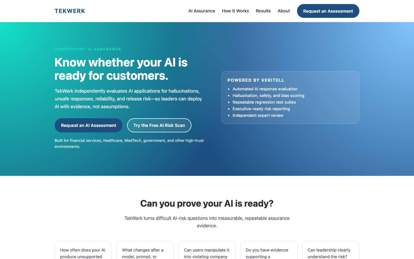 TekWerk landing_page