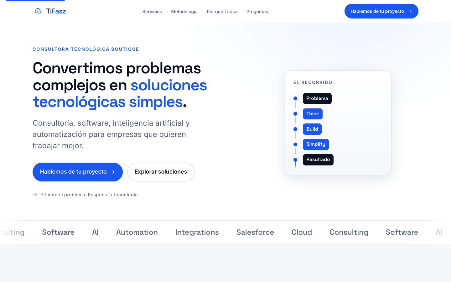 Tifasz homepage screenshot