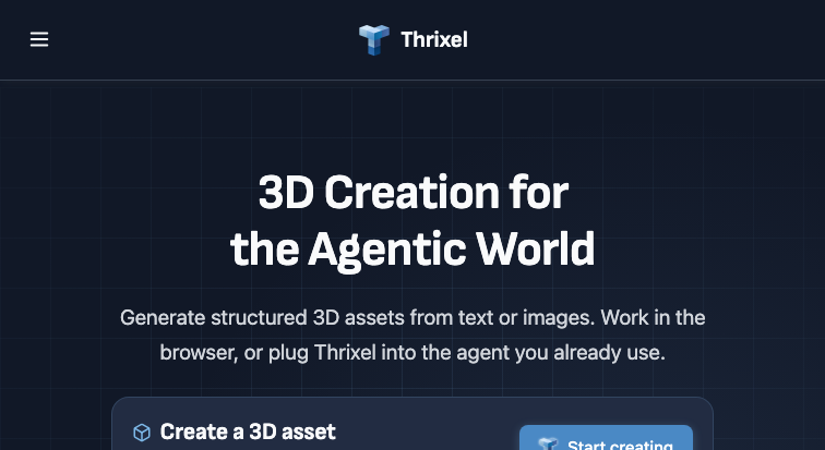 Thrixel landing_page