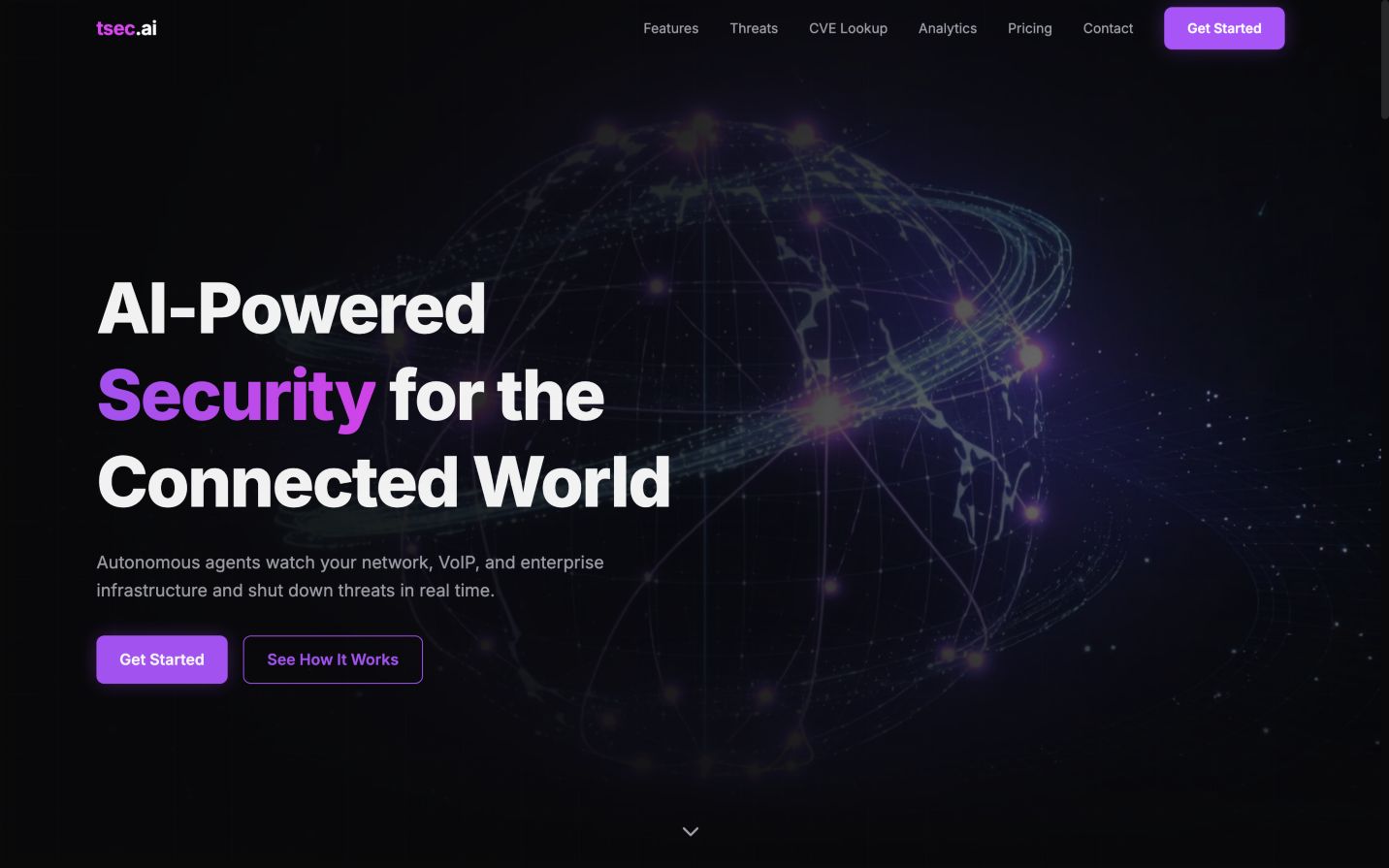 tsec.ai 首页截图