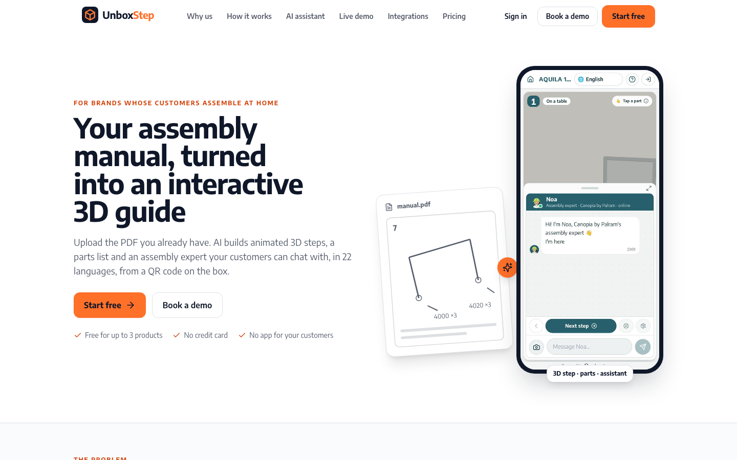 UnboxStep homepage screenshot