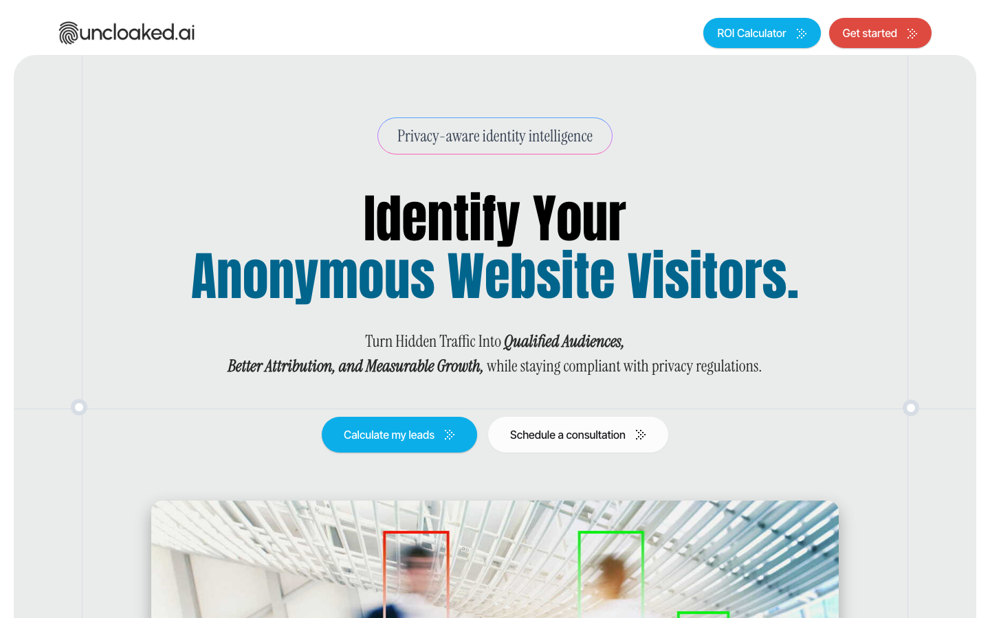 Uncloaked.ai homepage screenshot