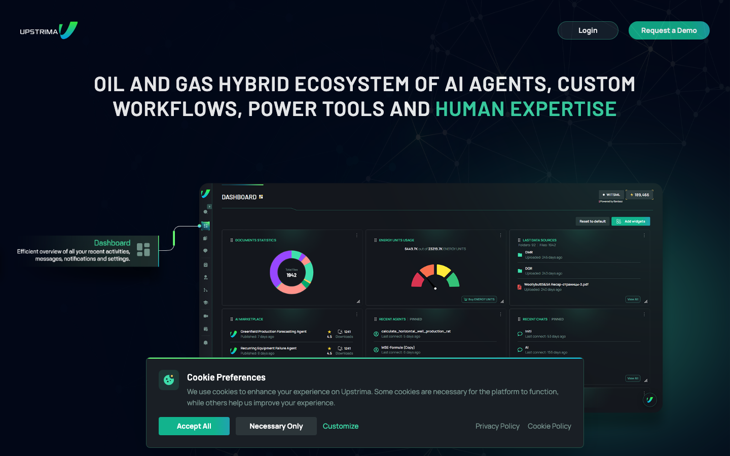 UPSTRIMA Cloud landing_page
