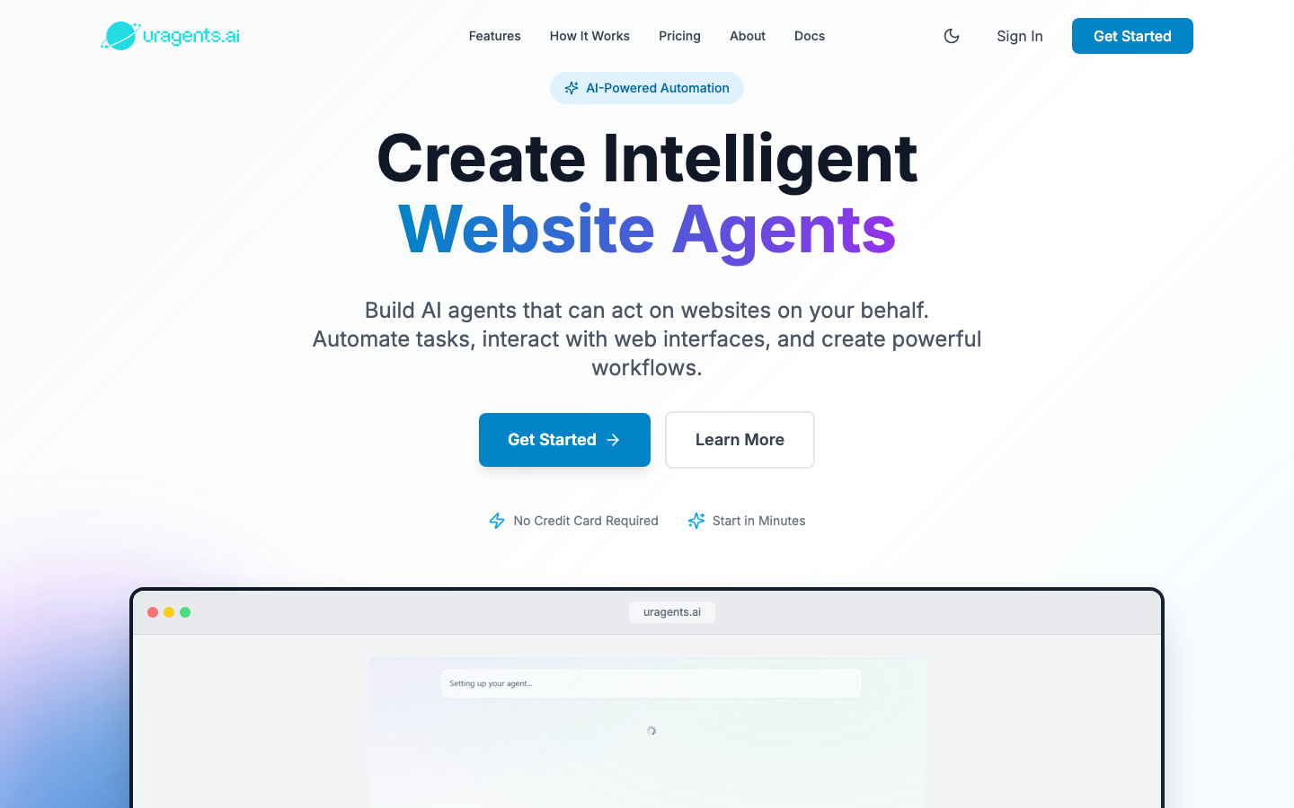 Uragents landing_page