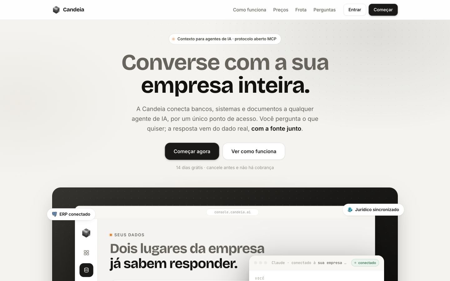 Candeia 首页截图