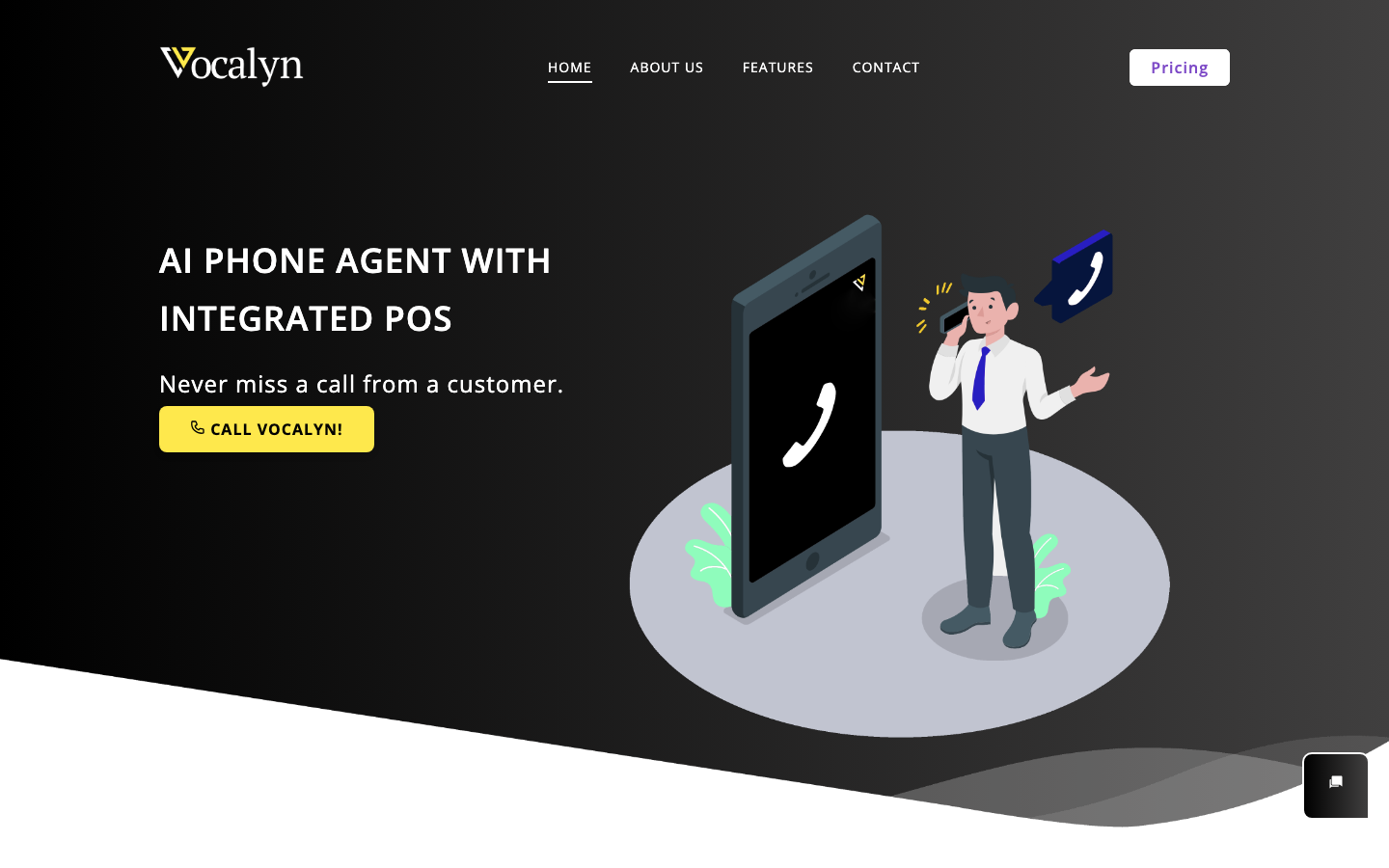 Vocalyn homepage screenshot