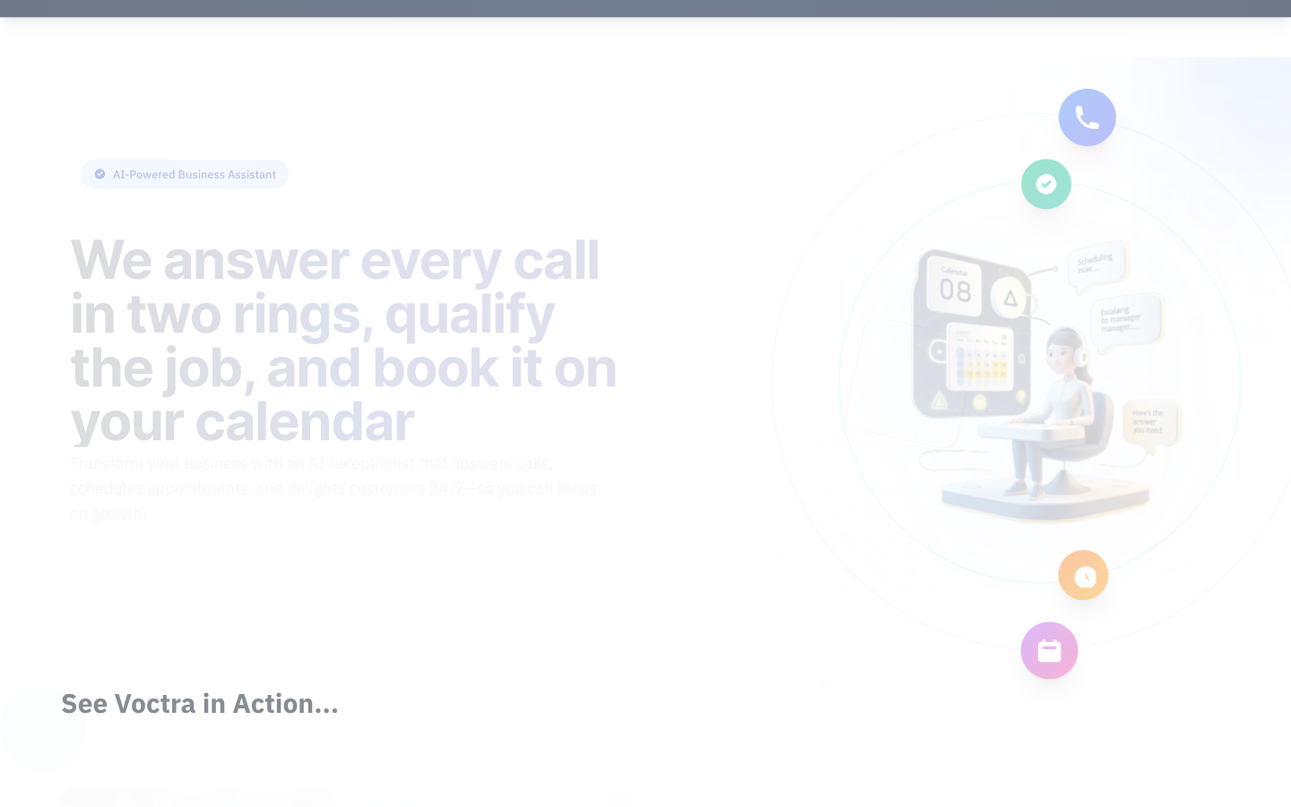 Voctra AI landing_page