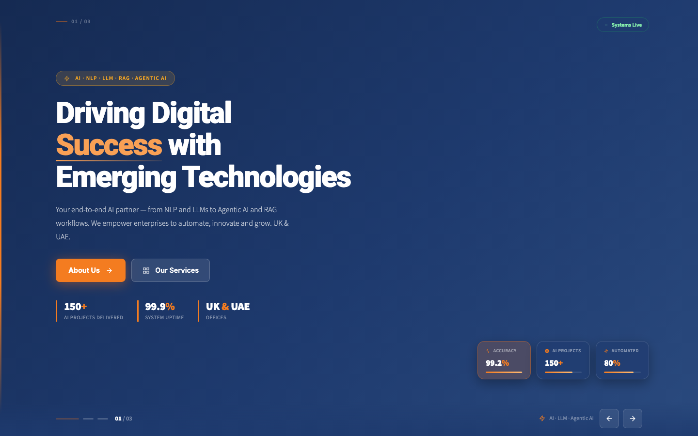 VortexHive homepage screenshot