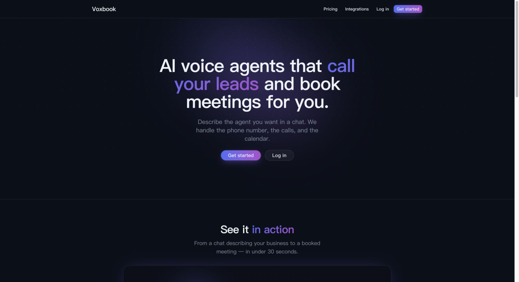 Voxbook 首页截图