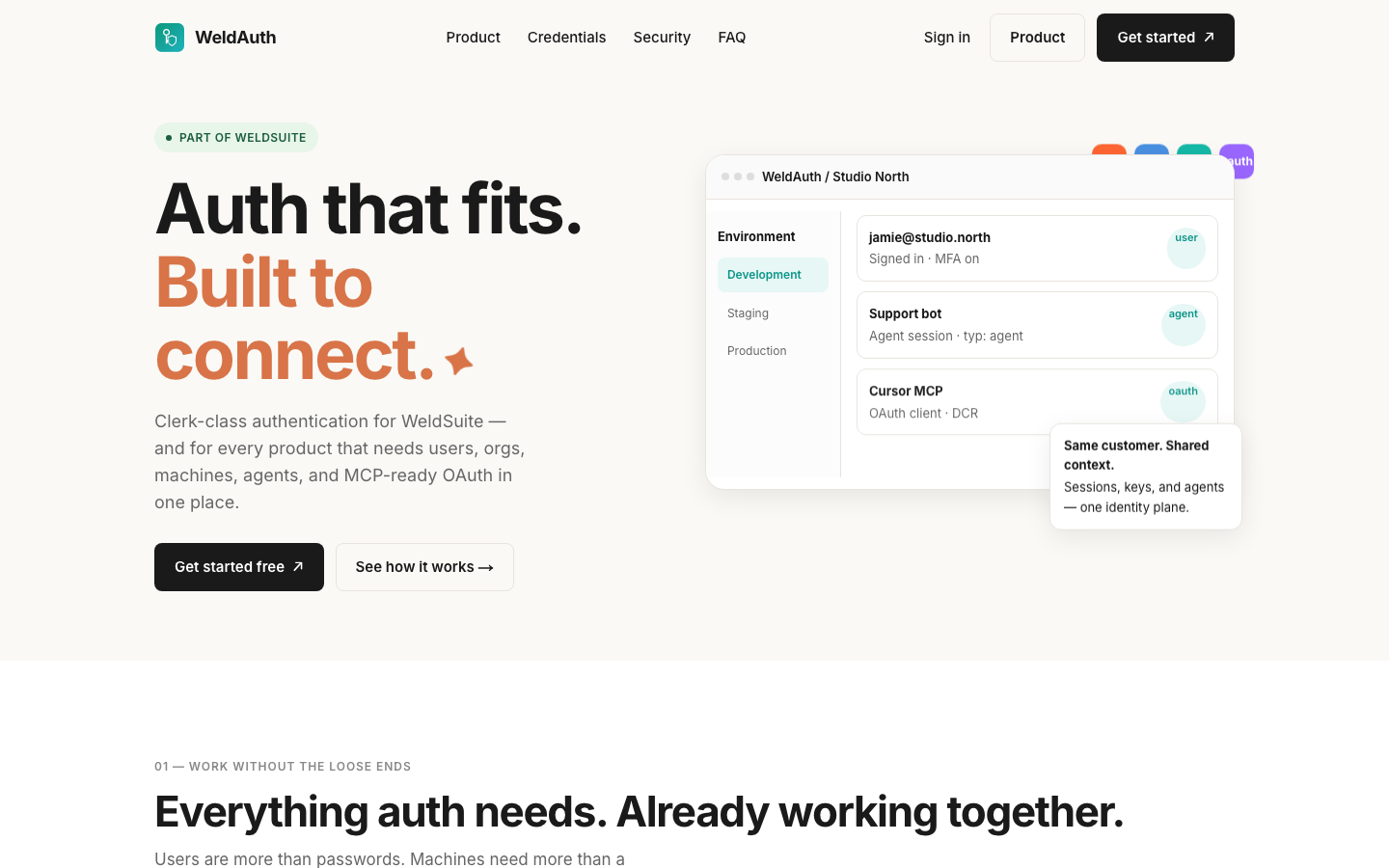 WeldAuth landing_page