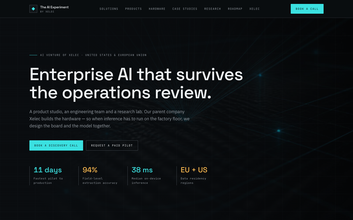 Xelec AI landing_page