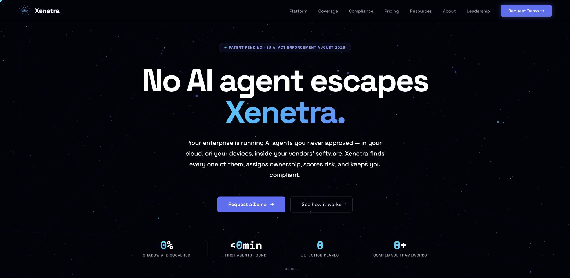Xenetra 首页截图