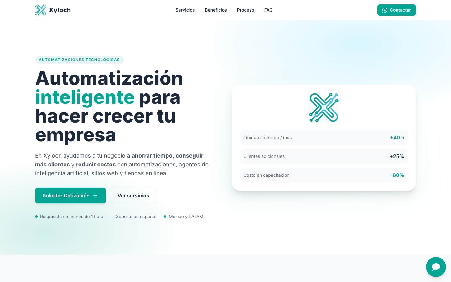 Xyloch homepage screenshot