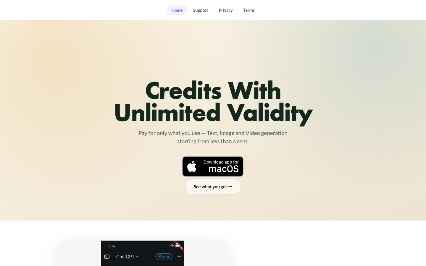 Xyon AI homepage screenshot