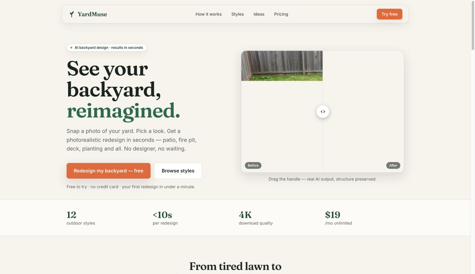 yardmuse.com landing_page